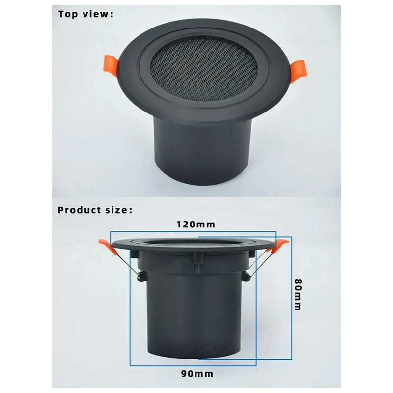 B34B-3Inch Ceiling Home Speaker 10W Moisture-Proof Full Range Music Speaker With Cover Fashion Home Audio System