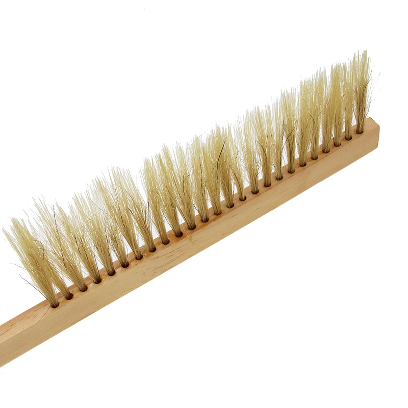 Three-Piece Brush Set for Beekeepers, Horsehair Brush with Wooden Handle, Beekeeping and Hive Maintenance Equipment