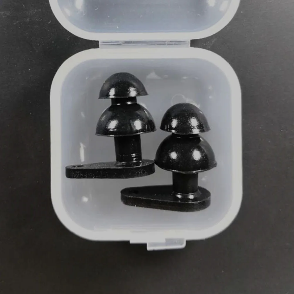 6Pairs Silicone Swimming Earplugs Waterproof Ear Protector for Kids Children Blue Green Yellow Orange Case Packed