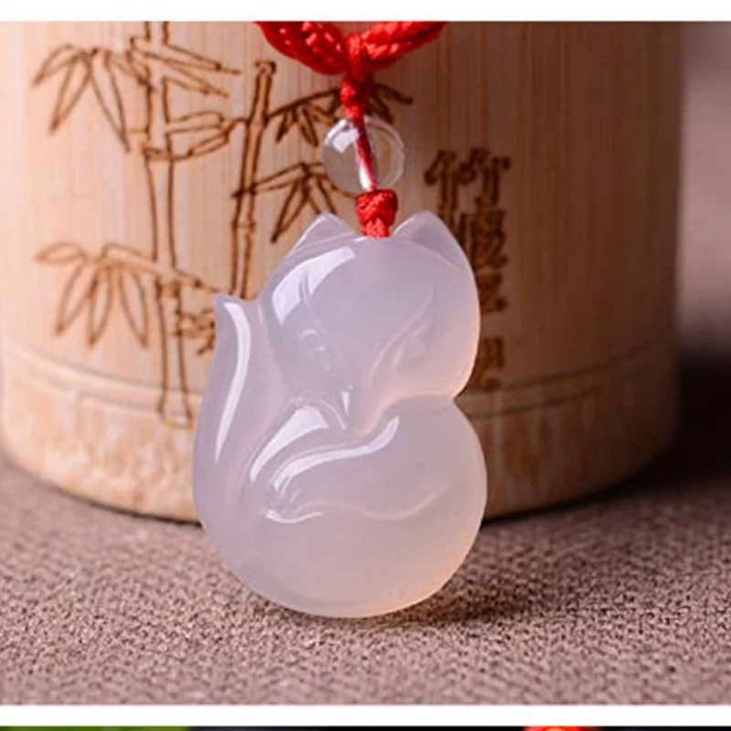 Fox Pendant Fine Agate Pendant Four Colors Optional for Women