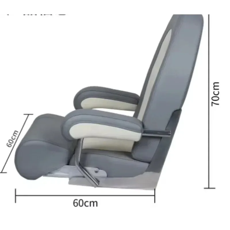 Marine Swivel Folding Captain Seat, Deluxe Comfort Boat Chair