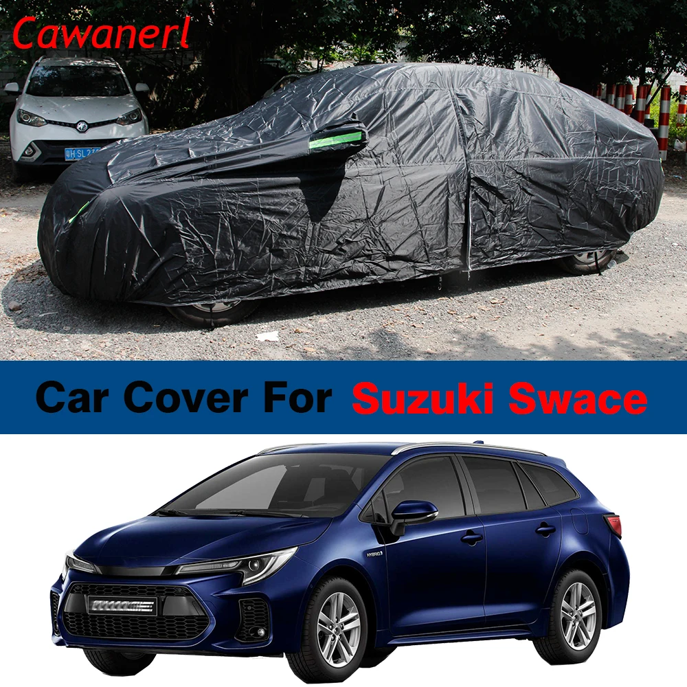 

Полностью черный автомобильный чехол для Suzuki Swace 2019-2023, защита от УФ-лучей, дождя, снега, льда, царапин, водонепроницаемый автомобильный чехол, ветрозащитный