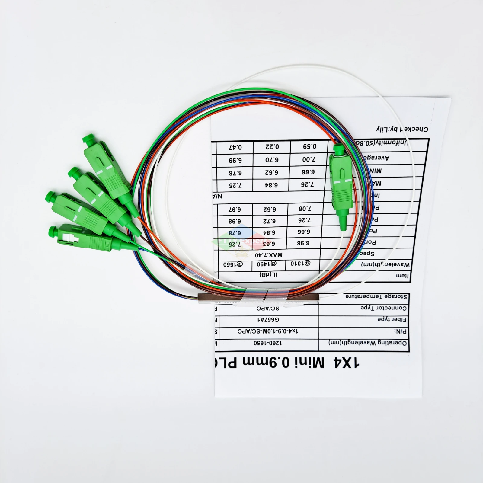 Free Shipping 10 PCS/Lot 1X2 1X4 1X8 1X16 1X32 PLC SC/APC SM Single Mode 0.9mm G657A1 LSZH 1m FTTH Fiber Optic Splitter
