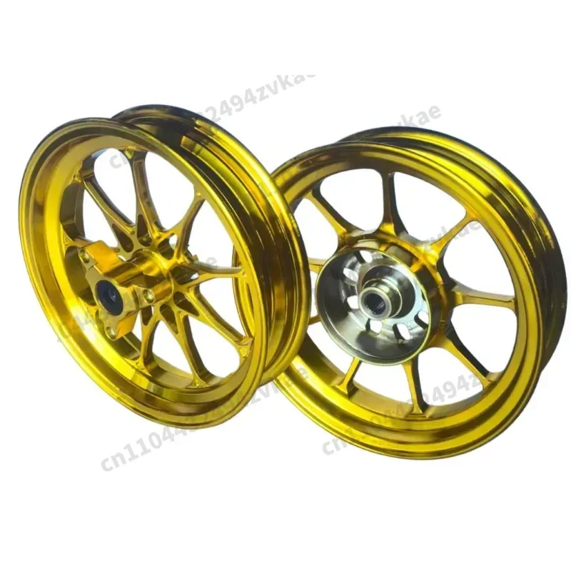 10 Inch CNC Aluminum Wheel Rims Modified Hub Fit Honda Dio 18/28 ZX34/35/38/56 Z4 2 Stroke Scooter Replacement Wheel Parts