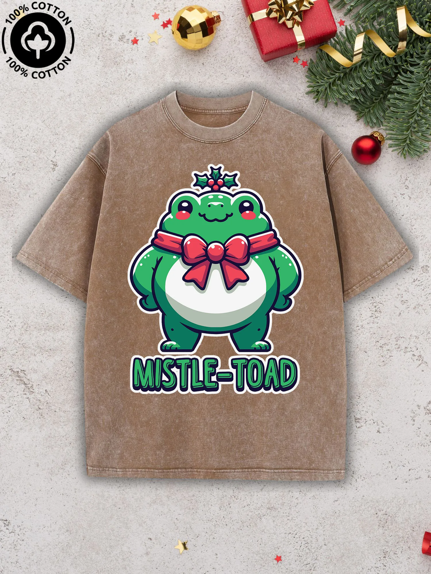 تي شيرت برسومات Frog Mistle Toad للرجال، تي شيرت جمل عتيق من القطن الخالص، تي شيرت ريترو ستريت دروب شولدر #1