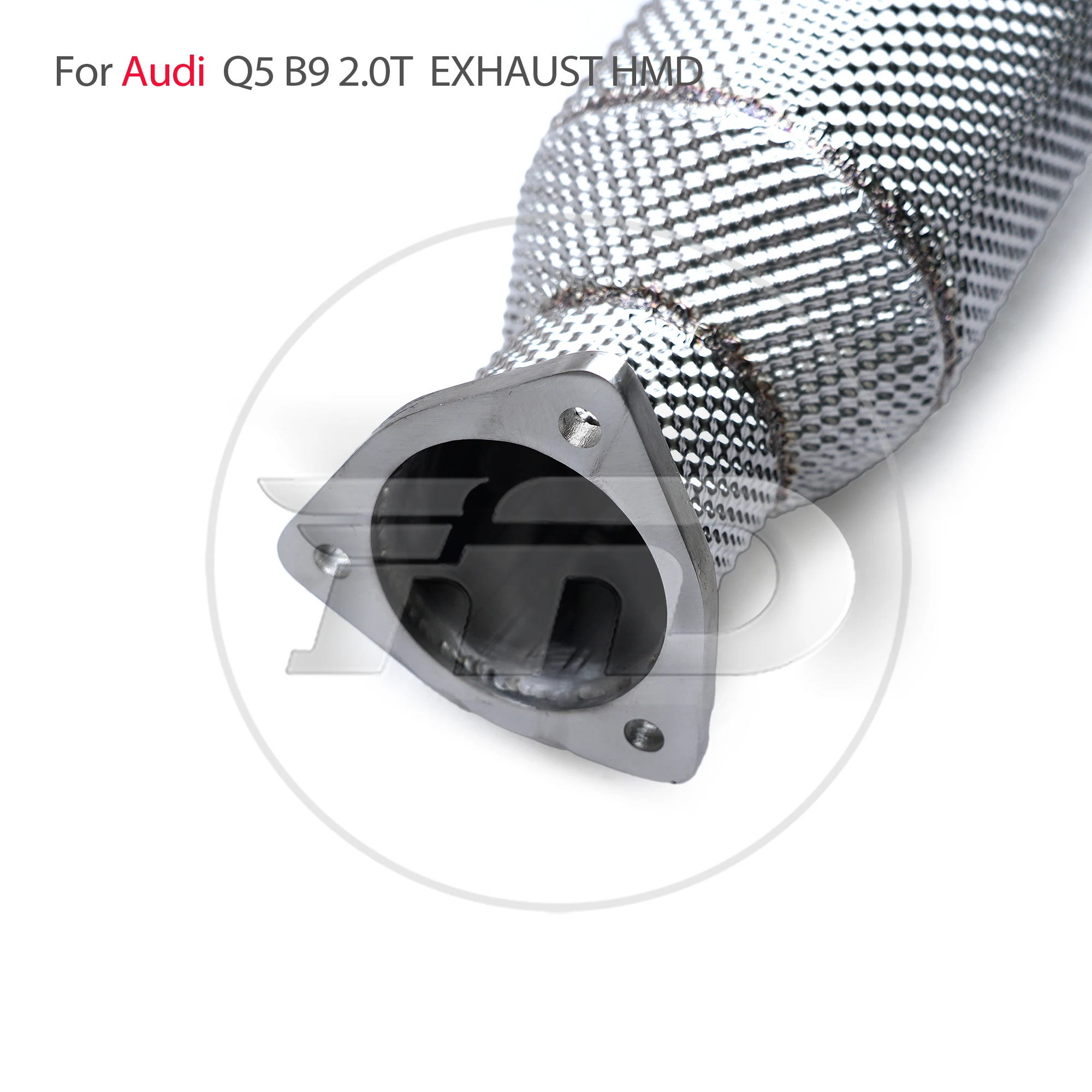  Customizable Downpipe For Audi Q5L / Q5 B9 2.0T Stainless Steel Heat Shield Exhaust System High Flow Performance HMD - Image 6