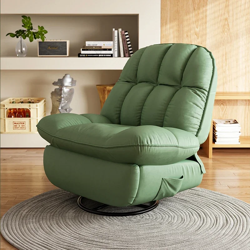 Nordic Green Chair Luxury Ergonomic Rocking Lazy Sofa Chair Living Room Design Poltrona Reclinabile Japanese House Furniture