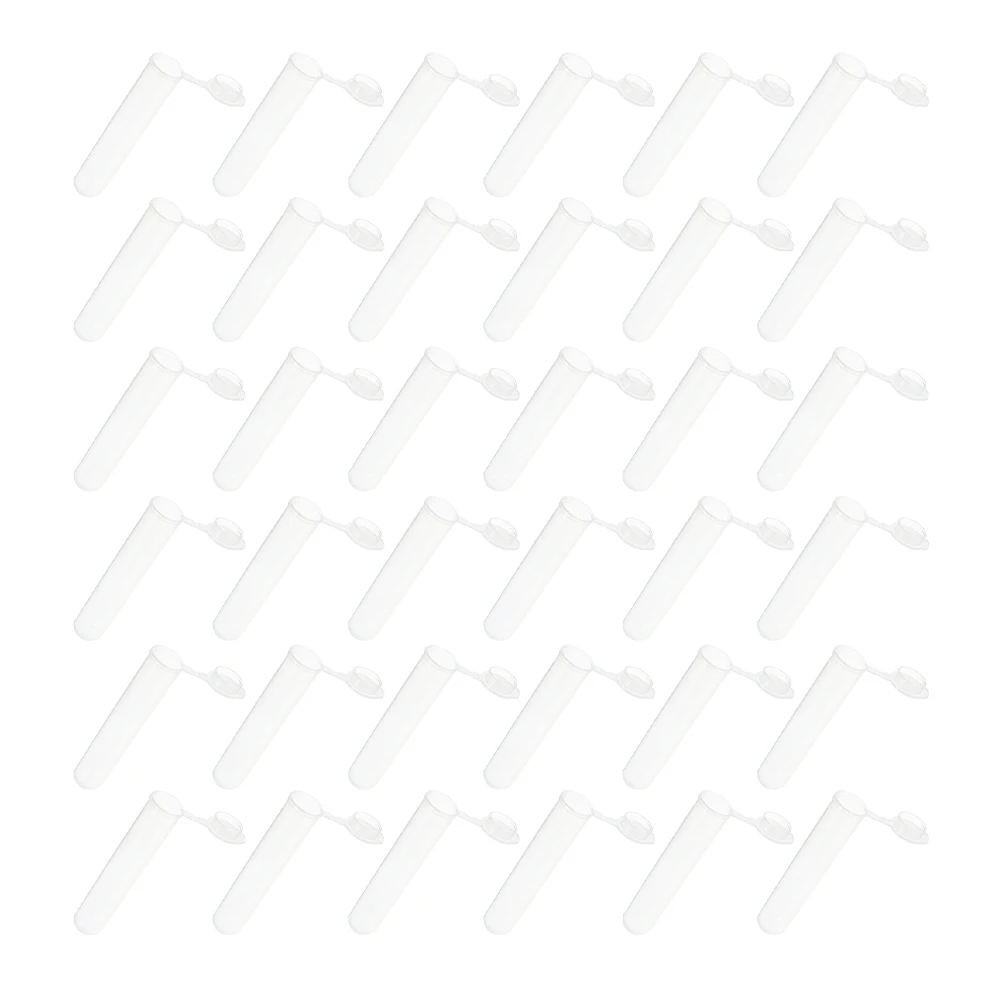 

60pcs Sewing Needle Storage Holder Transparent Lid Portable Embroidery Pin Case Tube Beads Container Craft Jewelry Buttons