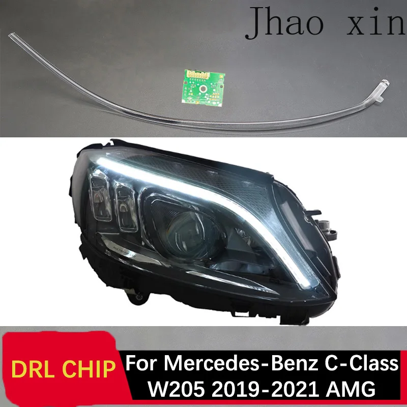 

Daytime Running Light Ballast Angel Eye Circuit Board White Car Headlight DRL CHIP Tube for Mercedes-Benz C-Class W205 19-21 AMG