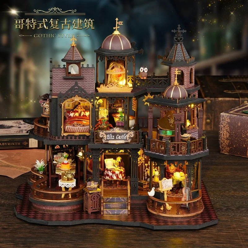 

【Hot Sale】New DIY Edinsburg Castle Miniature Kit - Handcrafted 3D Book Nook Model, Creative Christmas & Black Friday Gift Idea