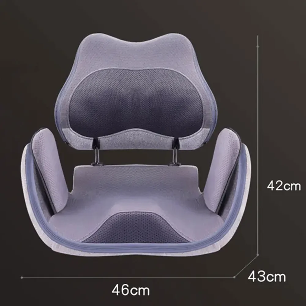 Los ángeles ajustan la vibración del calor de la cadera 8 bolas Shiatsu pieza de presión de aire automática para asiento de masaje de coche