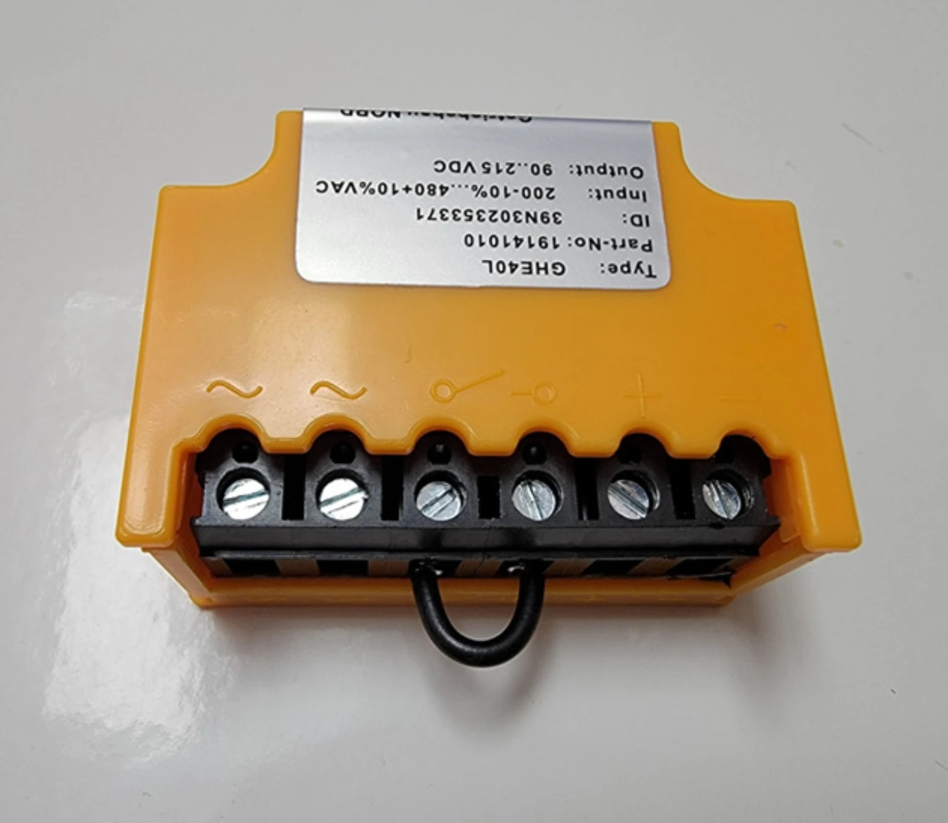 GHE40L 19141010 200V-10%... 480V + 10% VAC 90... 215VDC مقوم المحرك نصف الموجة مقوم فرامل المحرك