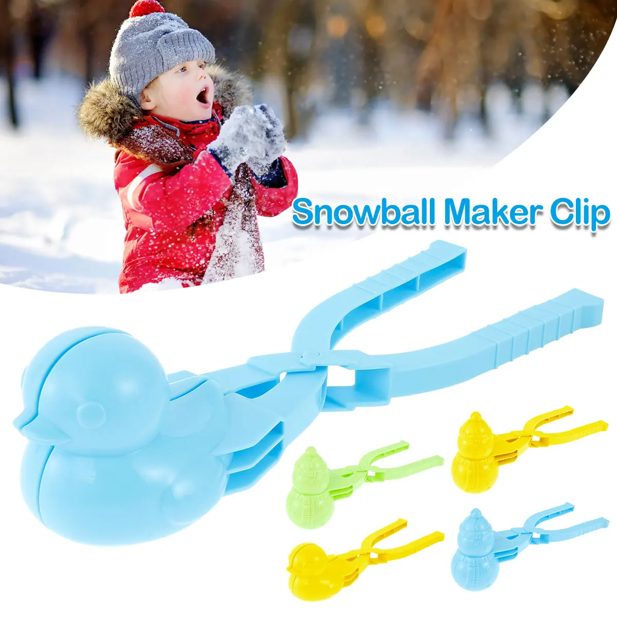 

Z20 Duckling Shapes Snowball Maker Clip Creative Snowballs Mold Winter Children Outdoor Snow Ball Fights Fun & Sports Toys