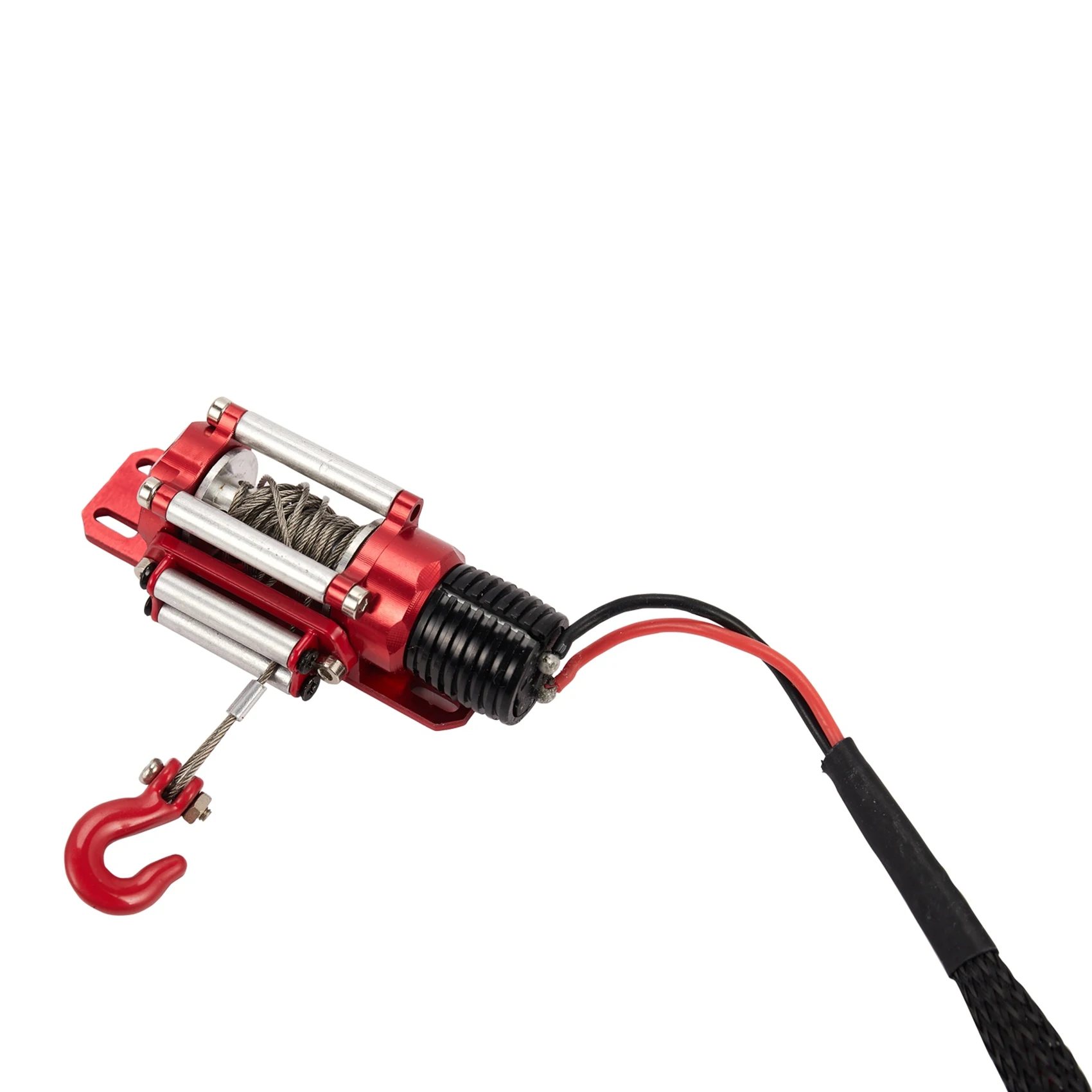 B05C-3X RC Car Metal Steel Wired Automatic Simulated Winch For 1/10 RC Crawler Car Axial Traxxas TRX4 SCX10 90046 D90