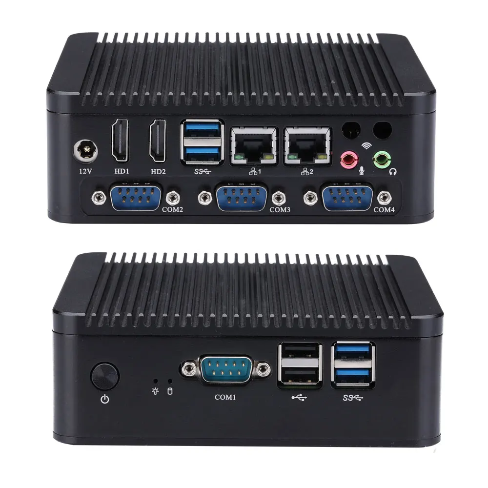 

Qotom Q575P Qotom Core I7-7500U Hardware Gaming Mini Computer Desktop 4 Serial Port Mini Pc