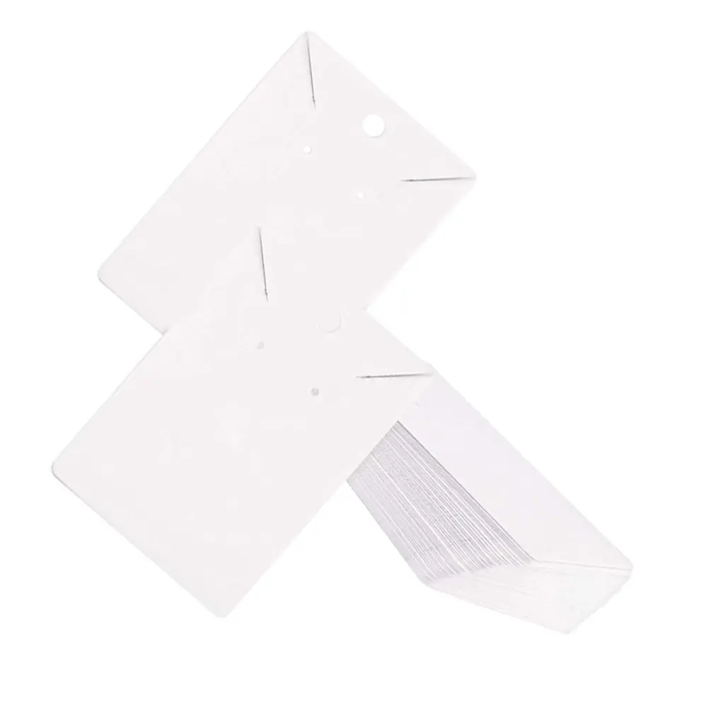 1Set Earring Display Cards Vintage Kraft Paper Durable Jewelry Display Holder for Store Home Hanging Hole Packaging Cards