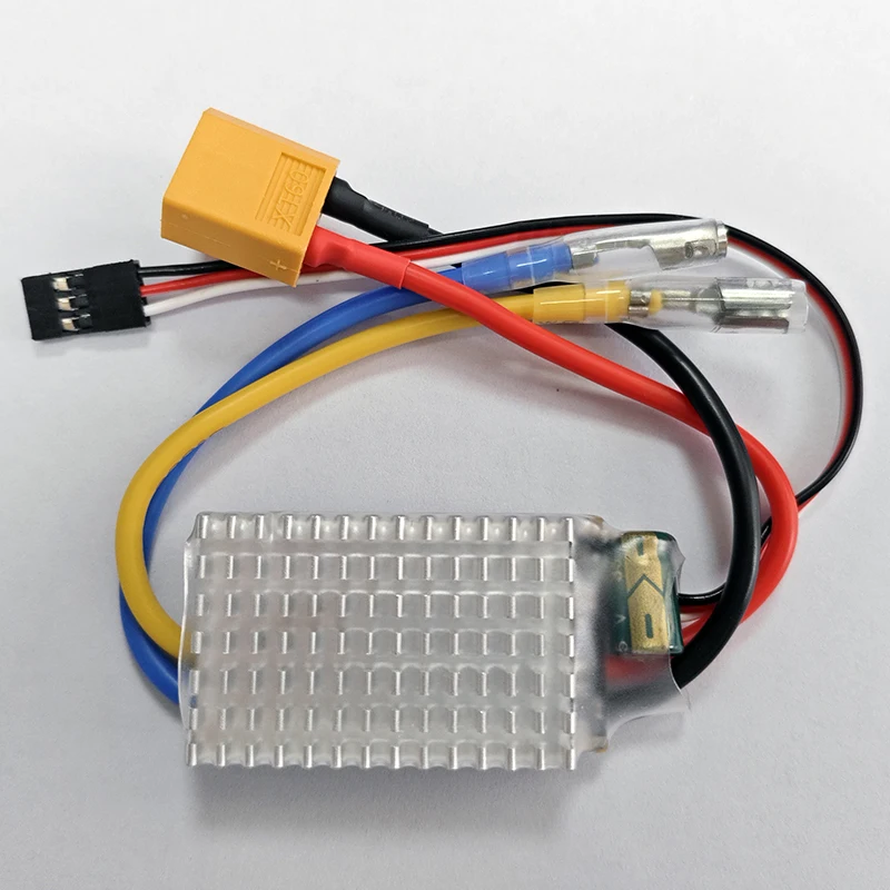 1PCS RC High-speed Ship 2-6S 50A One-way Brushed ESC 5V2A BEC Output XT60/T Plug for 370 380 390 540 550 Single/Dual Motors