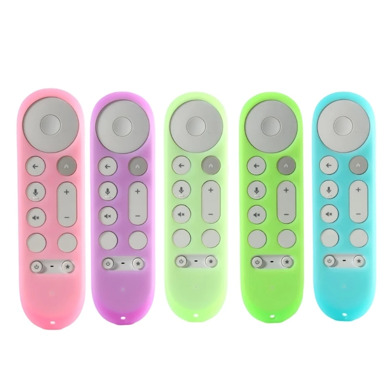 J6PA Protective Silicone Cover for TV Streamers Voice Remote Featuring Shock Absorption and Plate