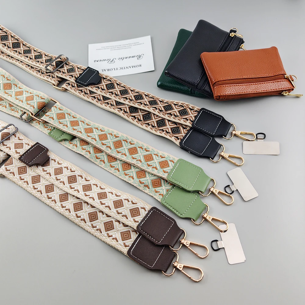 Crossbody Mobile Phone Lanyard With Universal Gasket Cell Phone Strap Zipper Wallet For Women's Bag Coin Purses Earphone Case