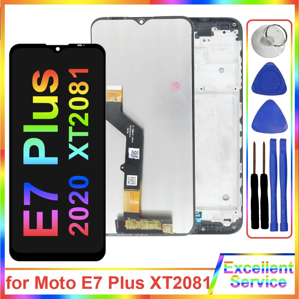 

Tested New LCD for Motorola Moto E7 Plus XT2081-1 LCD Display Touch Screen Digitizer Replacement for Moto E7 Plus LCD With Frame