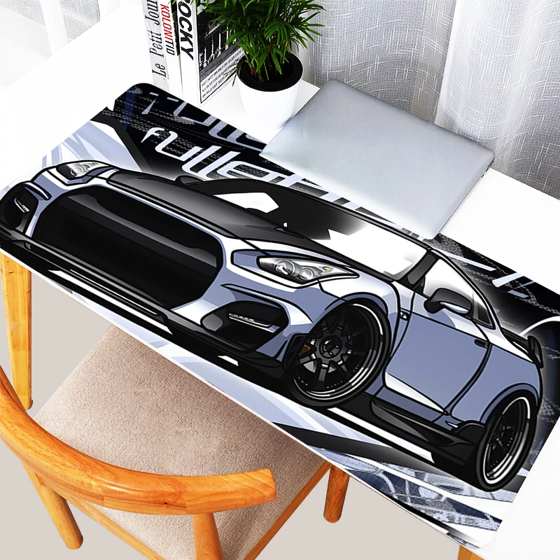 Mouse Pad Black And White Manga Mousepad Laptop Gaming Accessories Desk Mat PC Anime Car HD Print Keyboard Pad 900x400 Mouse Mat