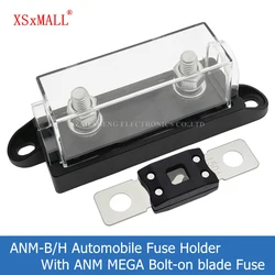 1PCS ANM-B/H Automobile Fuse Holder & Transparent Cover With ANM MEGA Flat Type Bolt-on blade Fuse 40A 50A 60A 70A 80A 100A-500A