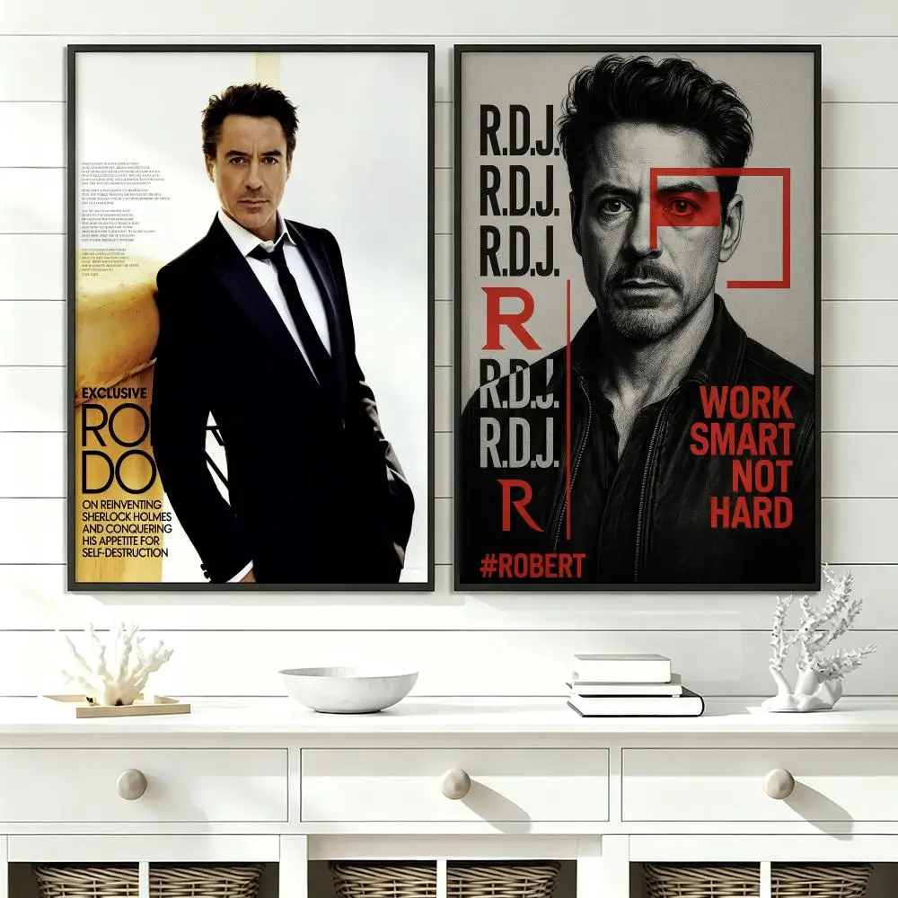 actor Robert Downey Jr. Poster Poster HD Trendy SelfAdhesive Wall Art Print For Living Room Bedroom Dorm Office Home Gift