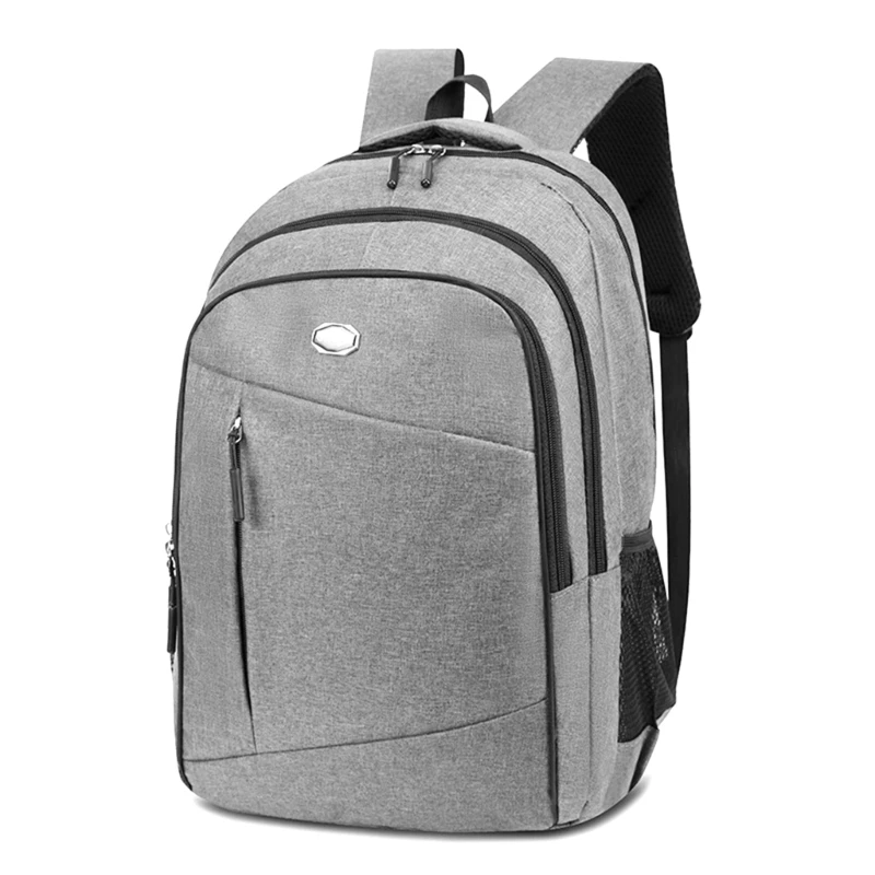 E74B Ransel Pria 17'' Ransel Kain Oxford Tas Sekolah Siswa Ransel Bisnis