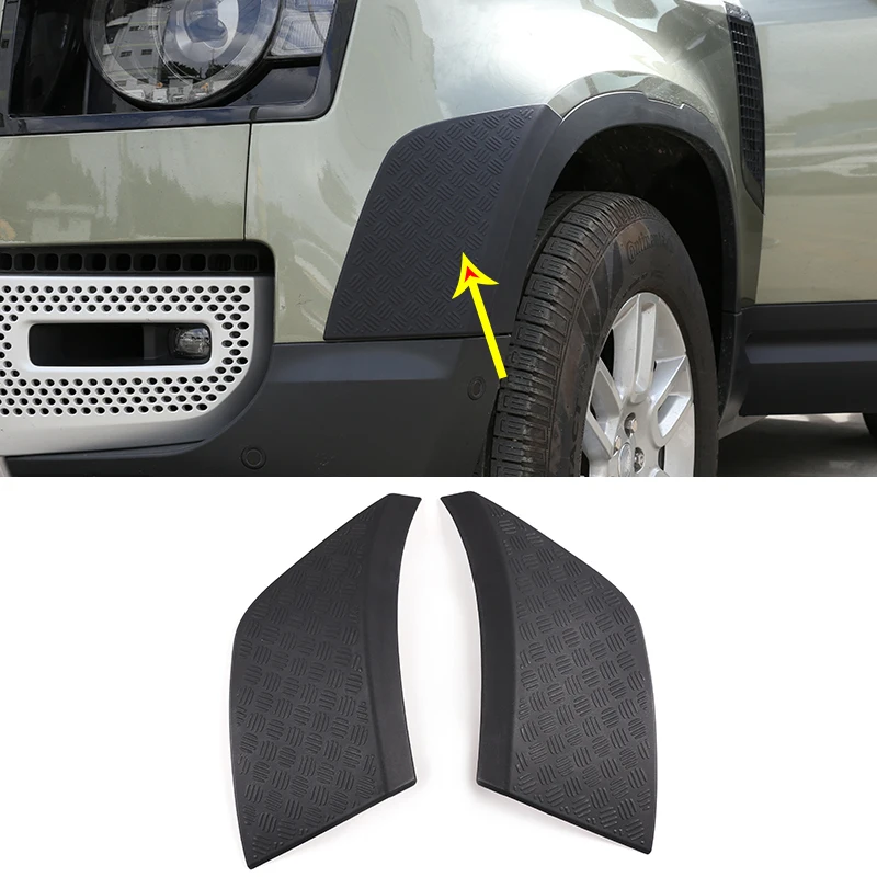 

For Land Rover Defender 90 110 2020-2024 Car Front Bumper Side Protect Cover Anti-Scratch Plate Car Accessories