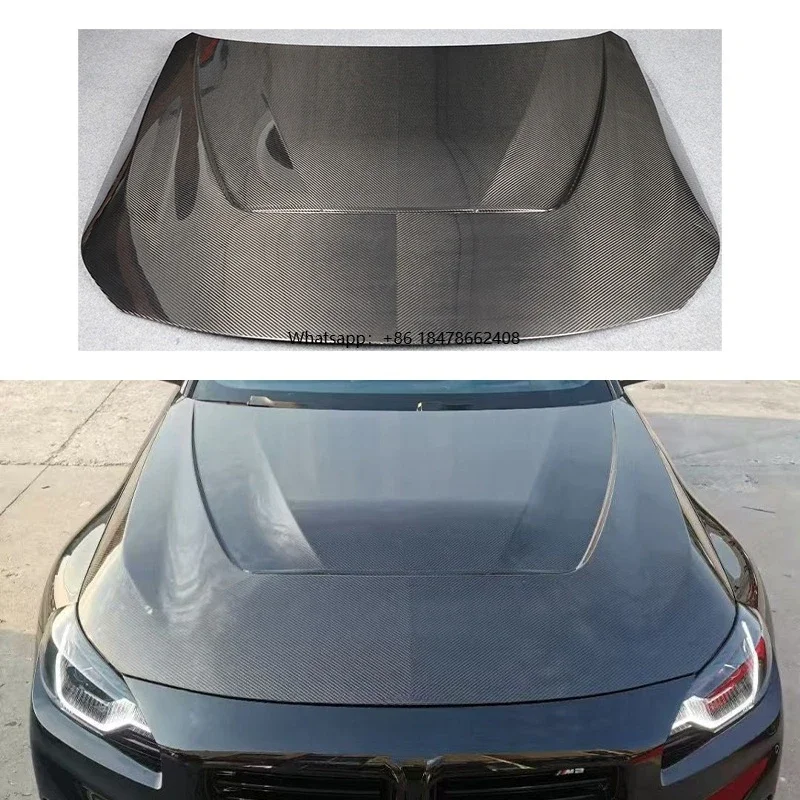 SIYU Car Upgrade Carbon Fiber Hood New Condition Fit for 2022-2025 M2 G42/G87 N Style Black Bolt-On