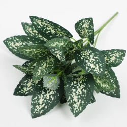Silk Artificial Tortoiseshell Bamboo Dieffenbago Leaves Fake Plants Put Bundles of Hotel Lobby Decoration Simulation Plant Leaf