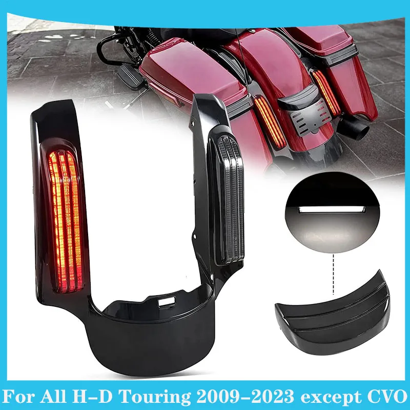 

Motorcycle LED Rear Fender Extension Fascia For Harley Touring Street Glide Road Glide FLHX FLTRX Ultra Limited FLHTK FLHR 14-23