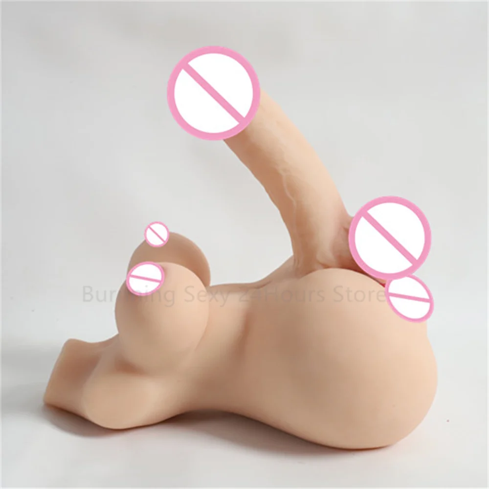 Shemale Doll Toy For Men Pleasure Sex Torso Pocket Pussy Realistic Dildo Artificial Vagina 2 in 1 Man Masterburter 18 Male Toys