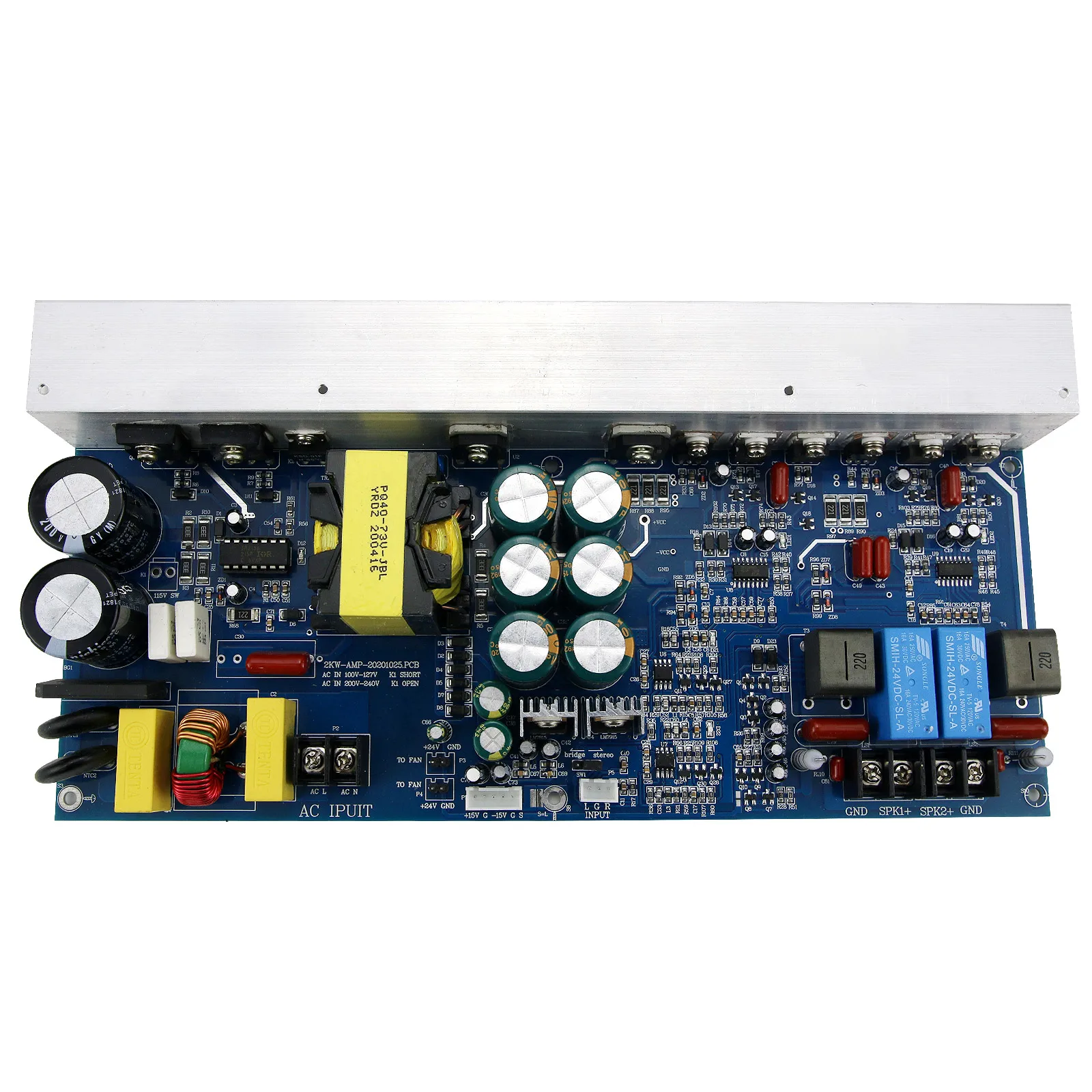 

1000W 2 Channel Digital Amplifier Board Stereo 500W+500W Power Amp Board with Switching Power Supply