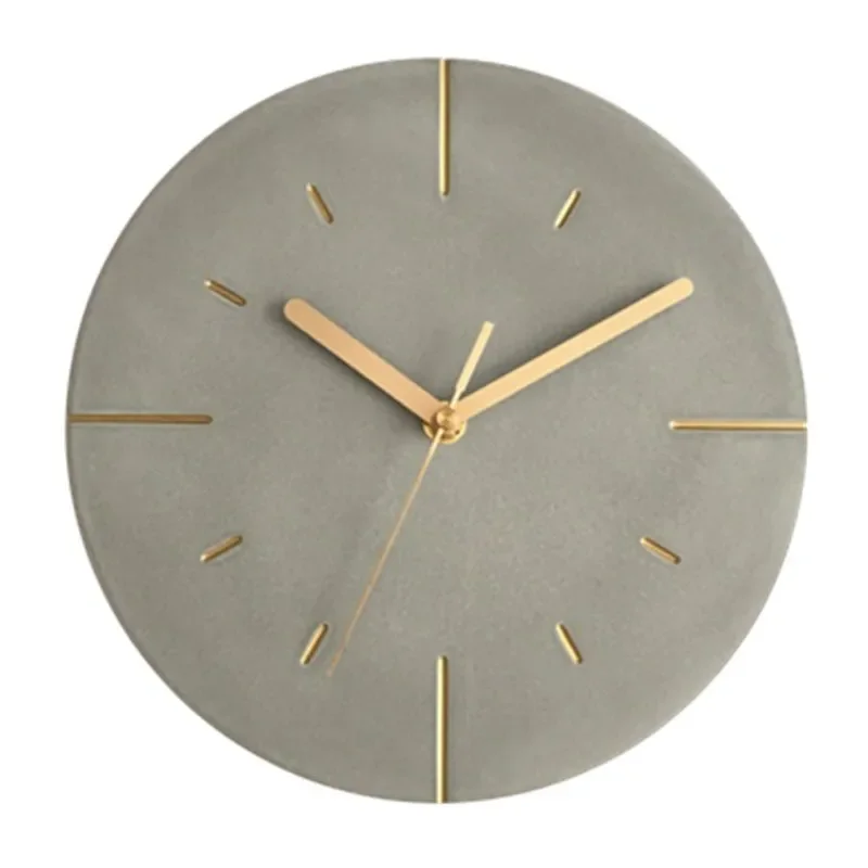 Nordic Cement Wall Clock Modern Creative Silent Clocks Wall Home Decor Large 3d Watch Home Living Room Decoration