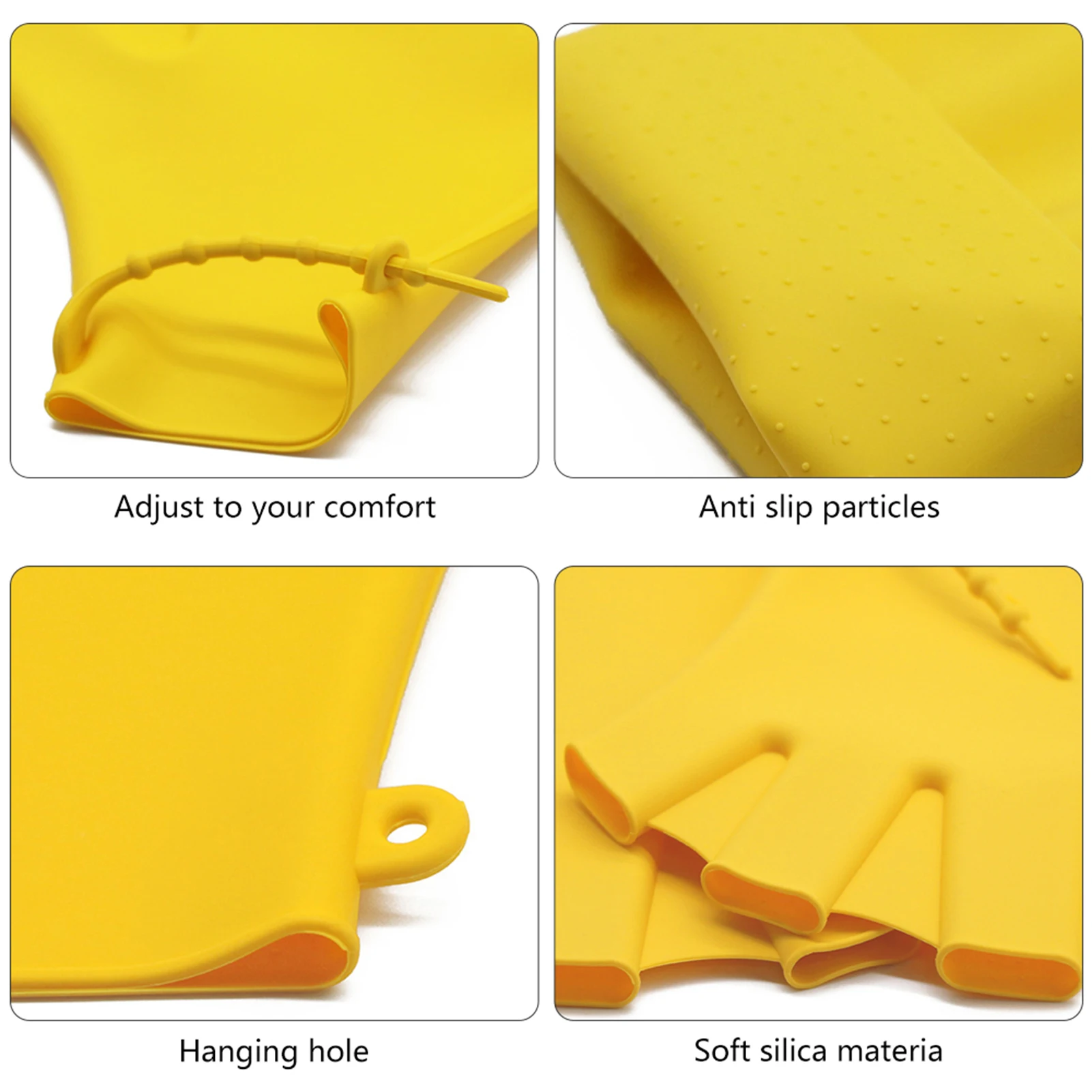 1 زوج قفازات السباحة Webbed اللياقة البدنية مقاومة للماء قفازات التدريب السيليكون السباحة الغوص قفاز السباحة التدريب القفازات