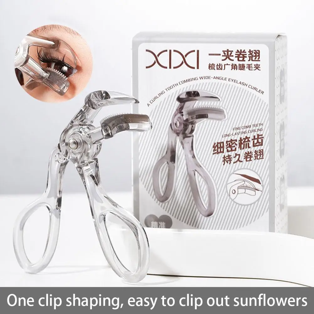 Curling Comb Tooth Wide Angle Eyelash Curler Natural Curling Long-lasting Set Sunflower Eyelash Curler Cosmetic Eyes Beauty Tool