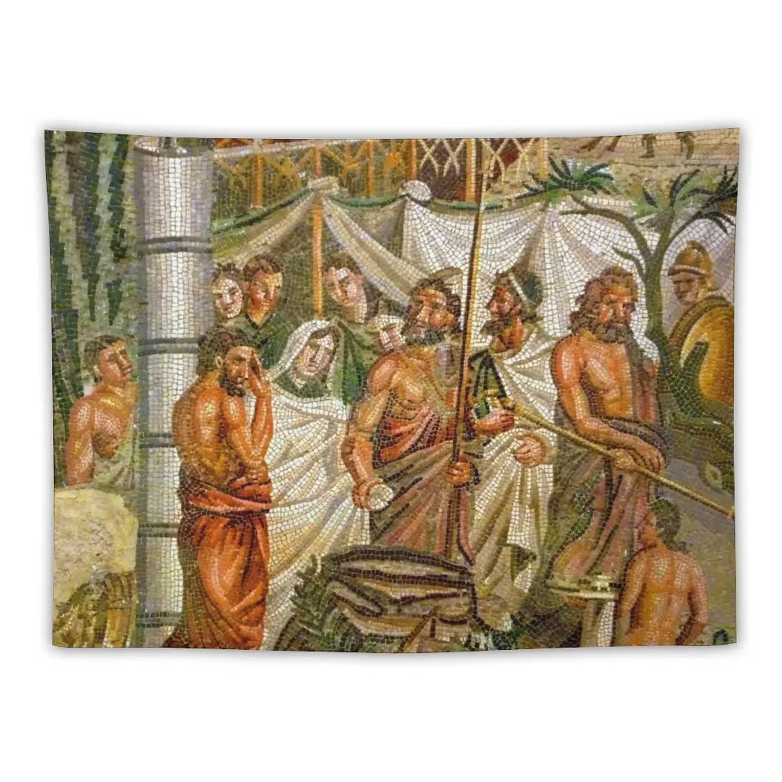 

Sacrifici d'Ifigènia (Empúries) - Vintage Greco-Roman mosaic art Tapestry Aesthetic Room Decorations Hanging Wall Tapestry