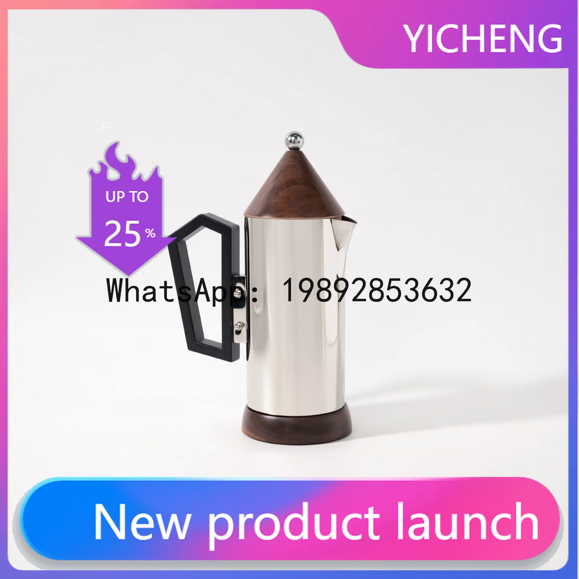 

PYJ modern light luxury stainless steel coffee pot simple creative ornament desktop living room decoration