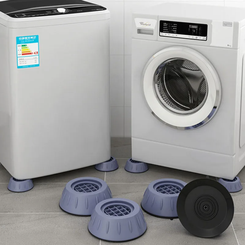 Rubber Legs Slipstop Silent Skid Raiser Mat Washing Machine Support Anti Vibration Feet Pads Dampers Stand Furniture 4PCS