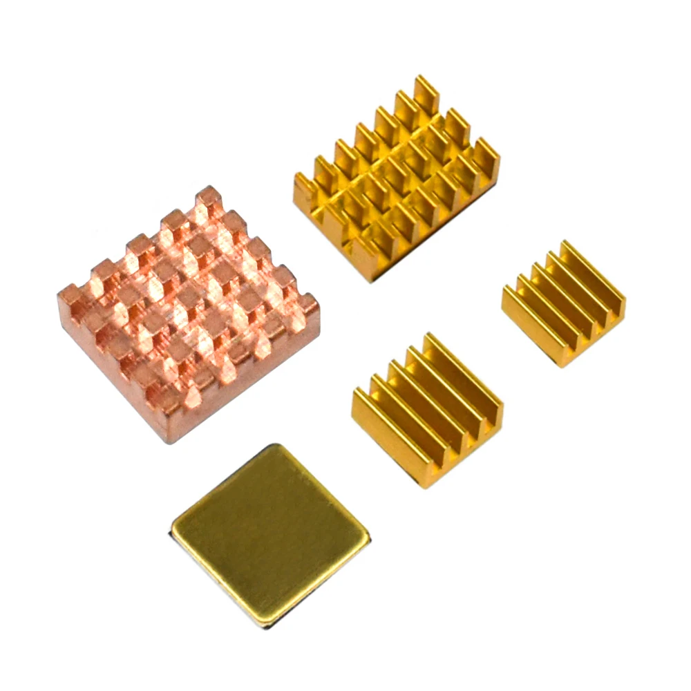 Radiator Copper Raspberry Heatsink,Mini PC Raspberry Pi 4 3 2 1 Model B A Plus Processor RAM Memory Lan Chip Heat sink Cooling