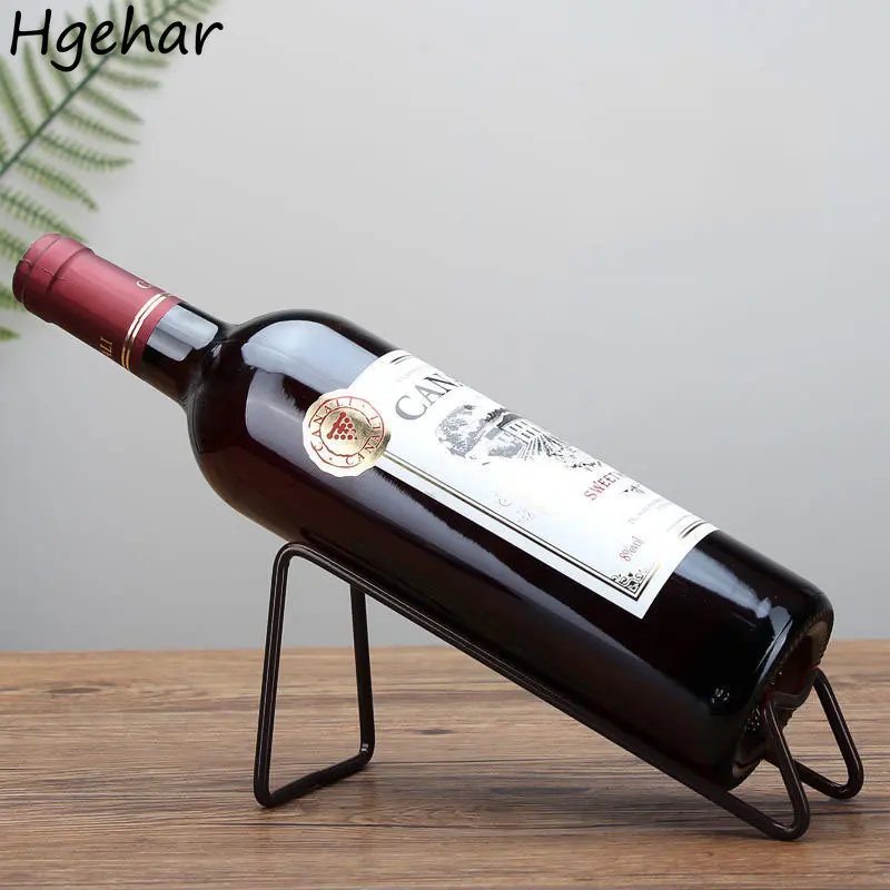 Luxus Einfache Wein Rack Metall Kreative Champagne Halter Glas Flasche Lagerung Racks Haushalt Home Dekorationen Bier Display Werkzeug