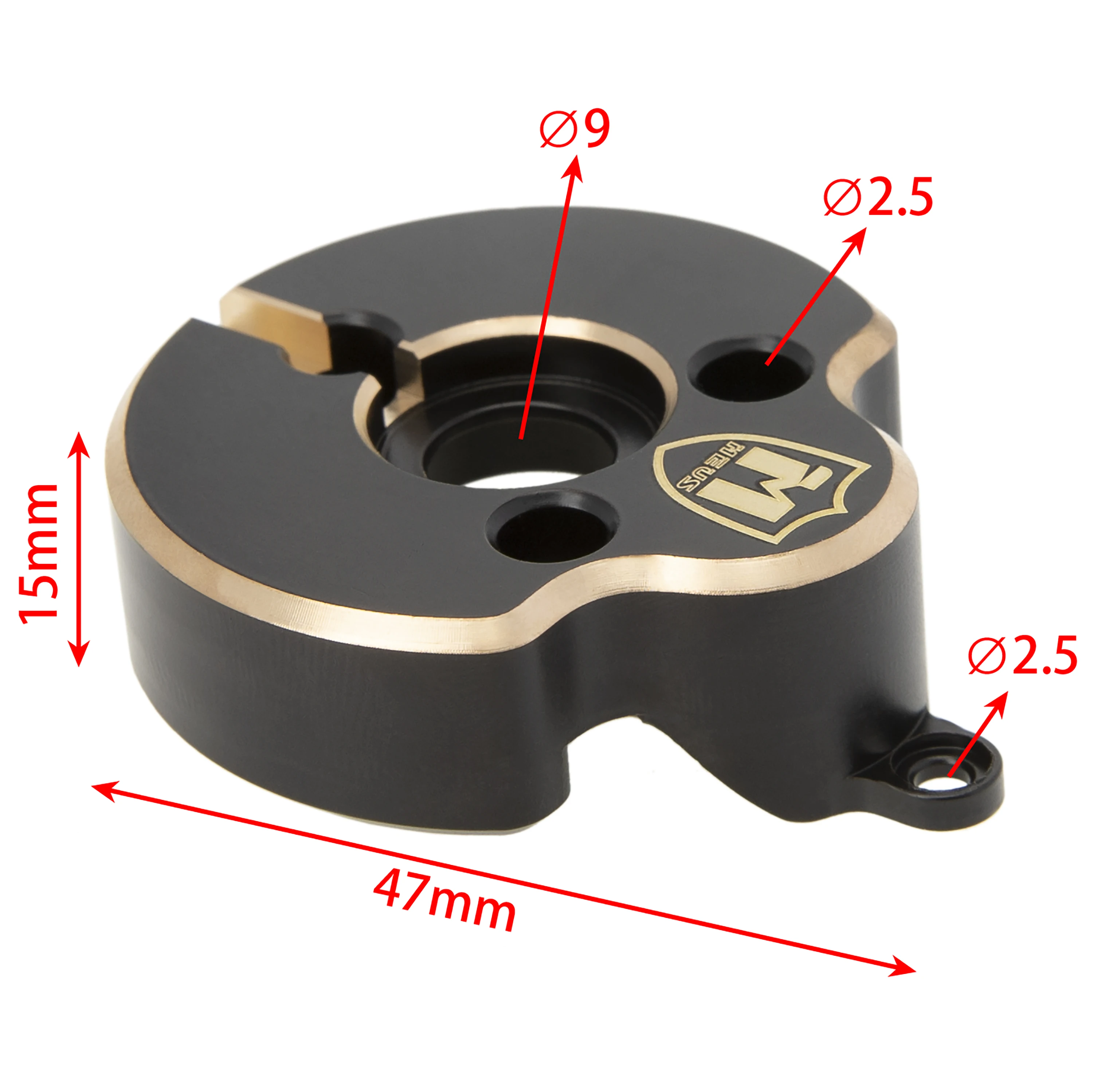 MEUS Racing Brass rear Portal Weights Covers 77G/ PCS for MEUS 1/10 nylon portal axle