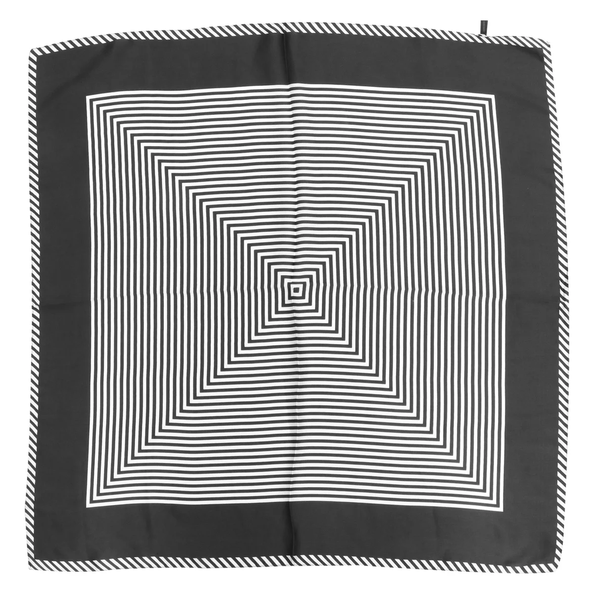 

1pc Scarf Silk Square Kerchief Smooth Office Bandana Flight Attendant Scarf Flight Attendant Neckwear Gift Black