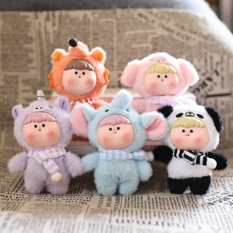 

Cute cute Internet celebrity vinyl face transformation doll small pendant plush toy doll bag pendant keychain doll