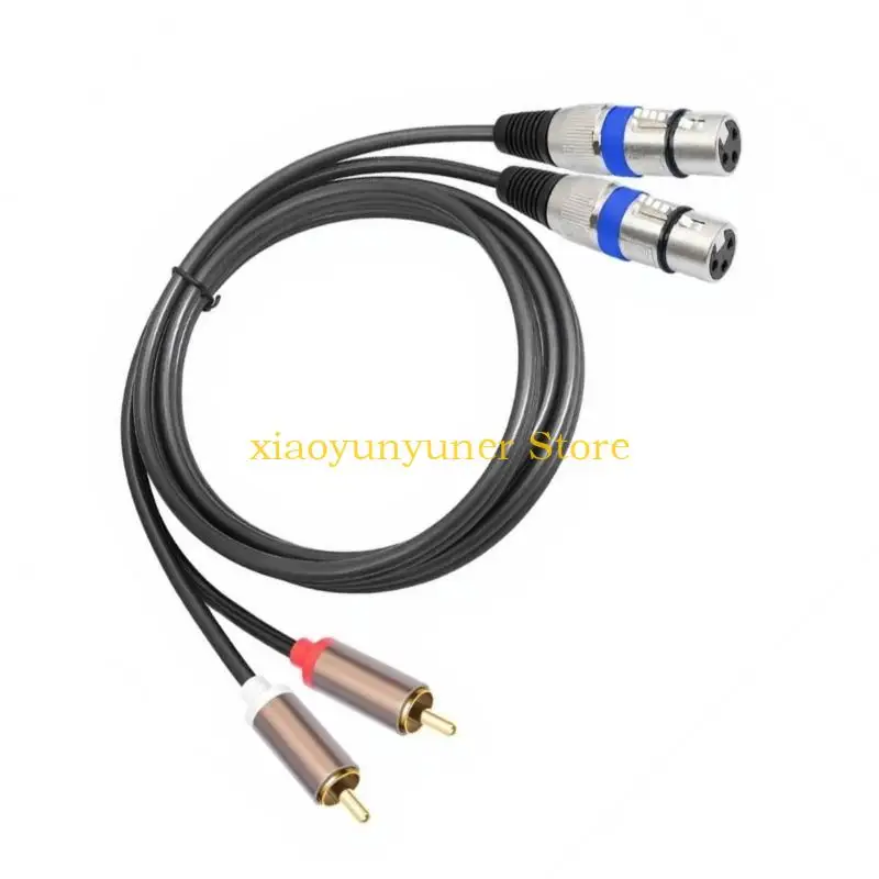 P9JB Practical Sound Interconnects Cable Female Male Metal Cores Double Layer Shielding for Balanced Signal Conversion