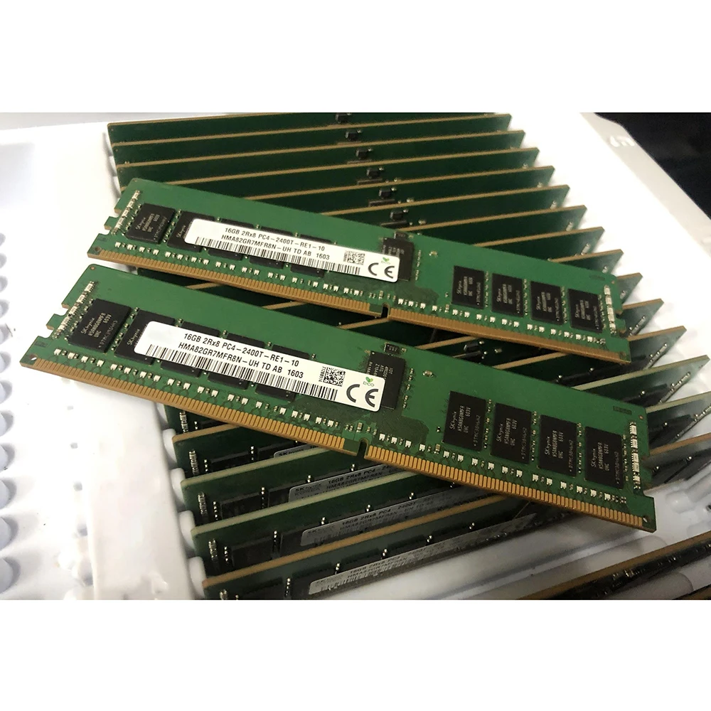 1 pcs 16G RAM 2RX8 ECC REG RDIMM HMA82GR7MFR8N-UH Memory High Quality Fast Ship 16GB PC4-2400T DDR4