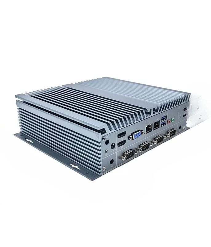 

I7-13 generation constant temperature 40 ℃ closed fanless aluminum fin cooling support multi-network port serial industr