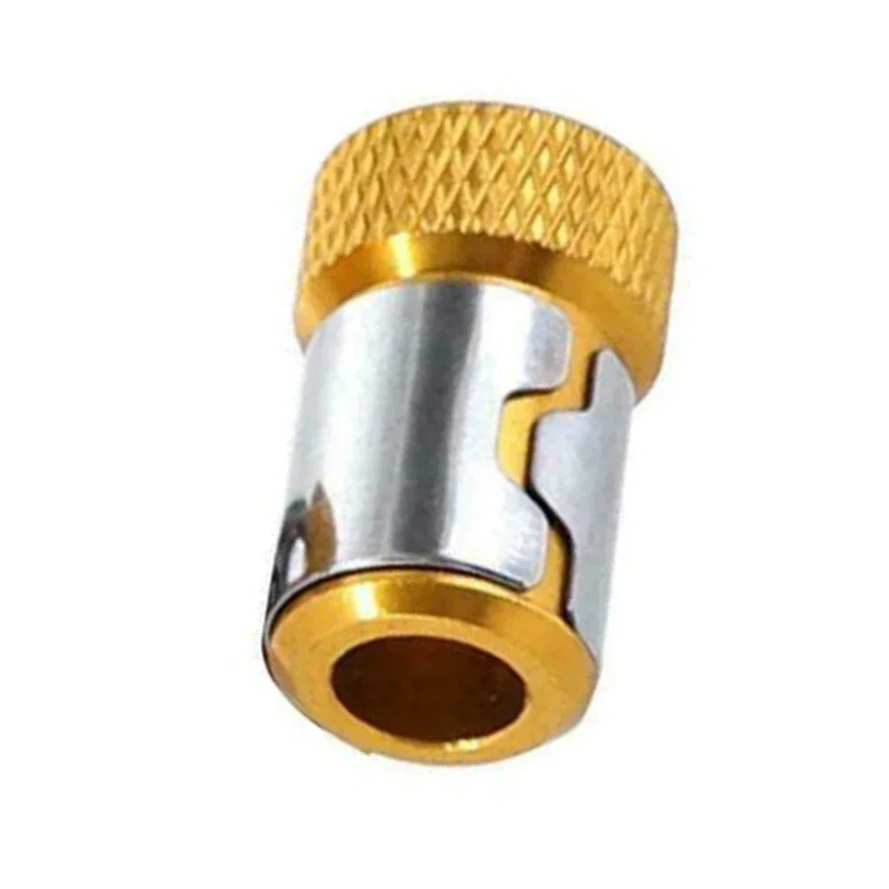 Magnetic Steel Sleeve for Electric Screwdriver Bit Anti Fall Design Small and Portable Reliable Material (Red/Gold)