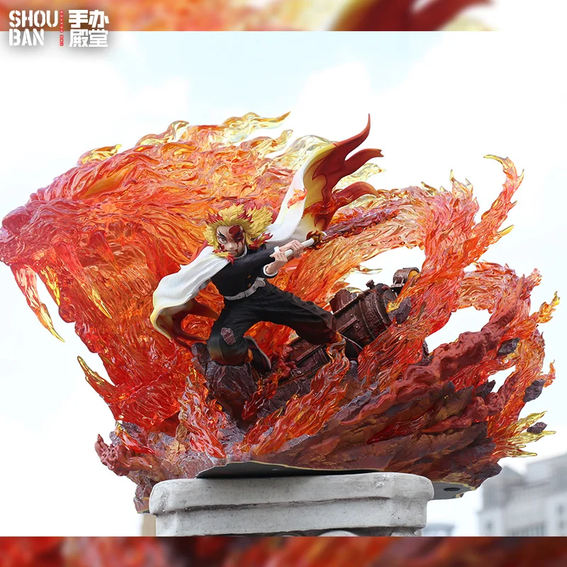 Dämonentöter: Kimetsu no Yaiba handgemachte Flame Pillar Fantasy House Rengoku KyoujuroGK Statue männliches Geburtstagsgeschenk japanischer Anime